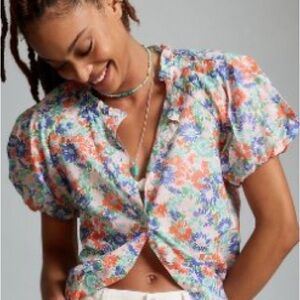 Anthropologie | Banjanan Tammy Buttondown Blouse, Small